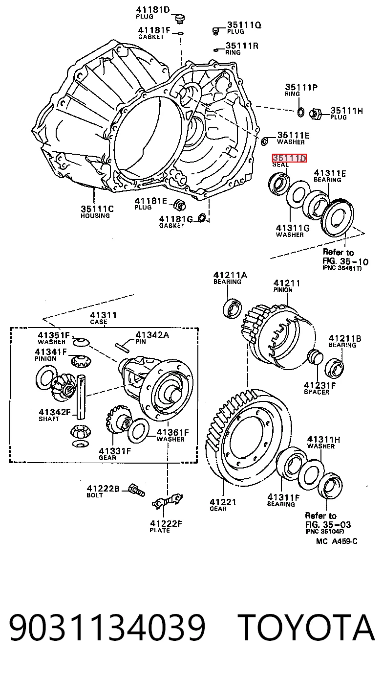 9031134039 Toyota
