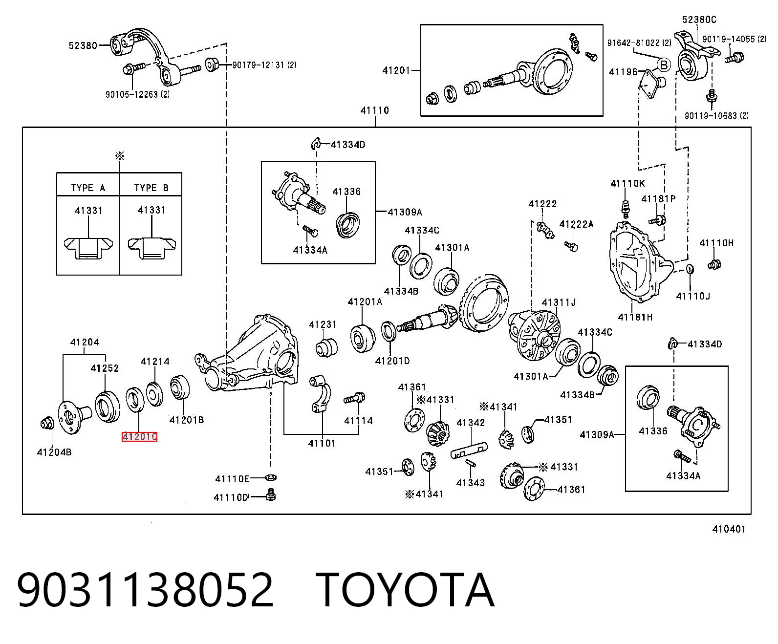 Do koszyka Uszczelniacz końcówki reduktora mostu tylnego Lexus RX 330/350 U3