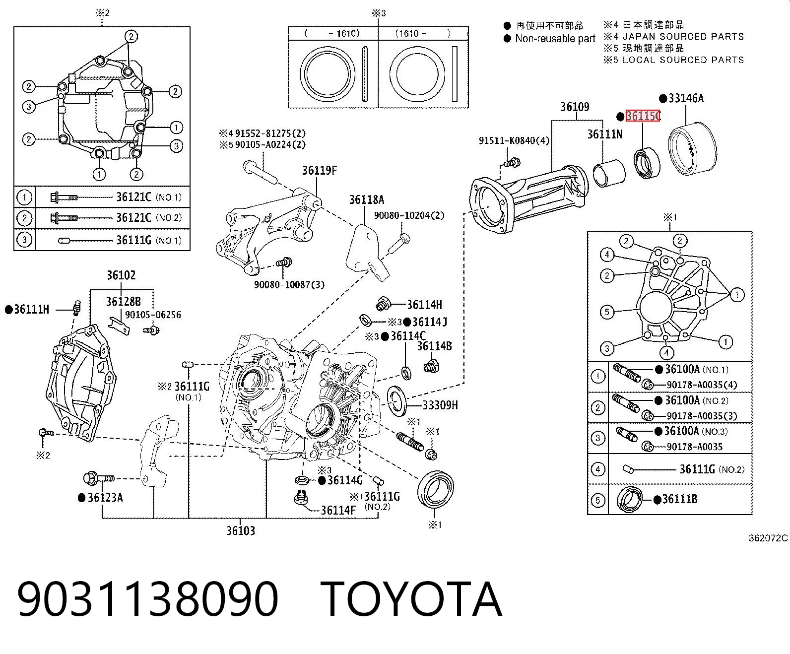 9031138090 Toyota