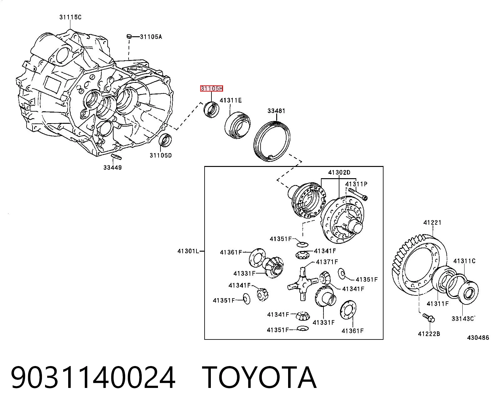 9031140024 Toyota