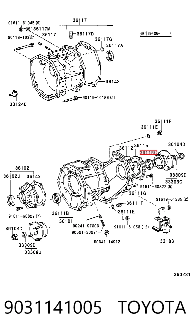 Uszczelniacz skrzyni rozdzielczej tylny wyjściowy Musashi T1340 cena, od 7,71 USD