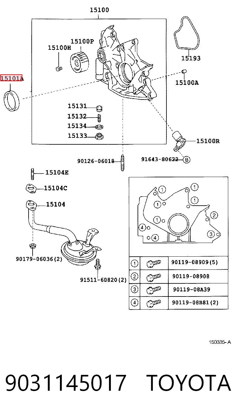 9031145017 Toyota