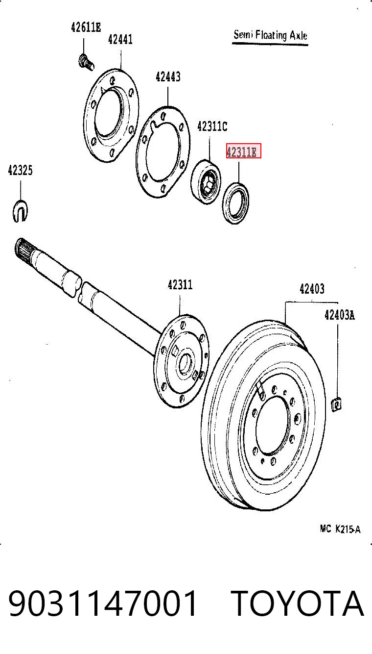 9031147001 Toyota