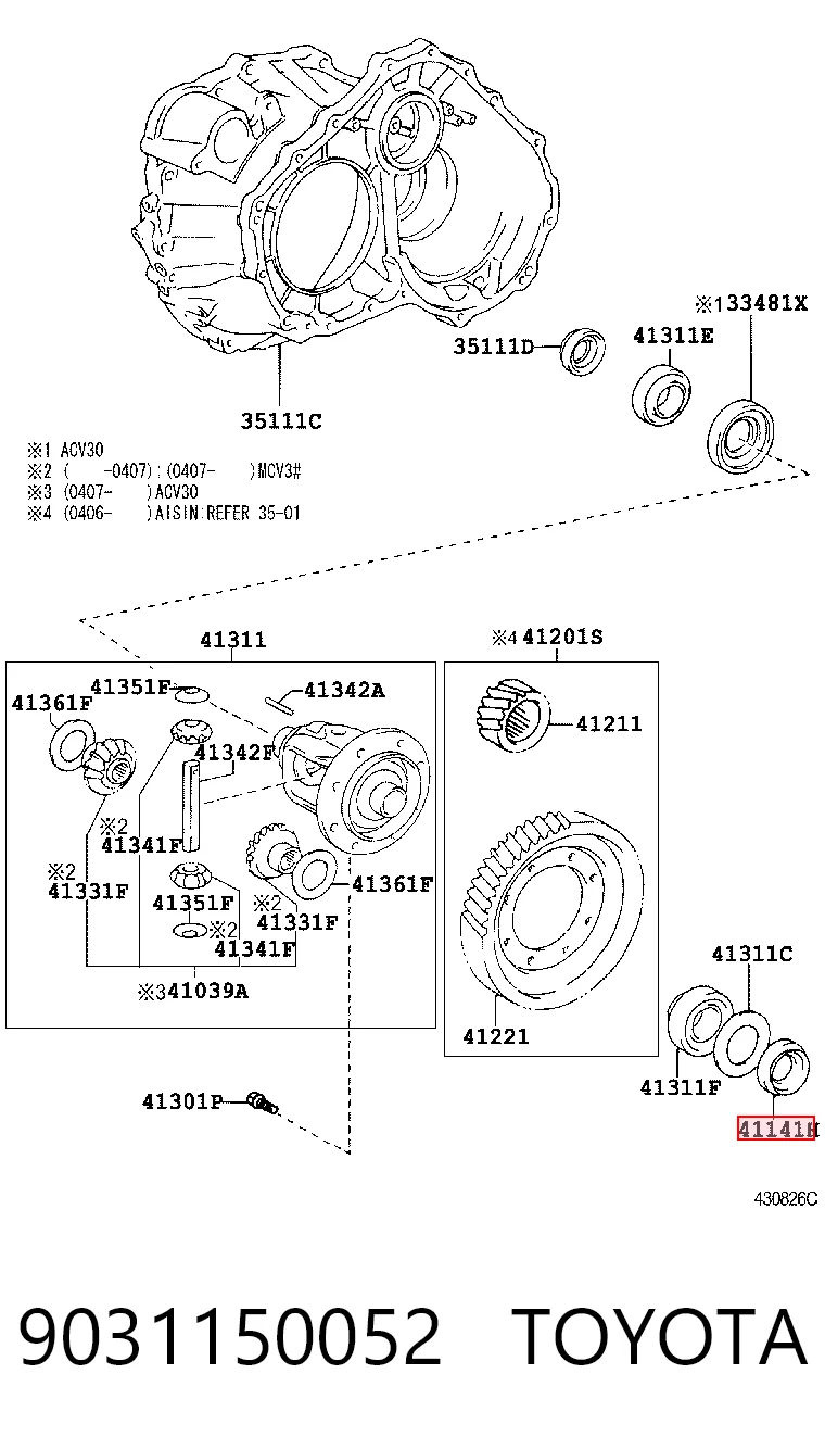9031150052 Toyota