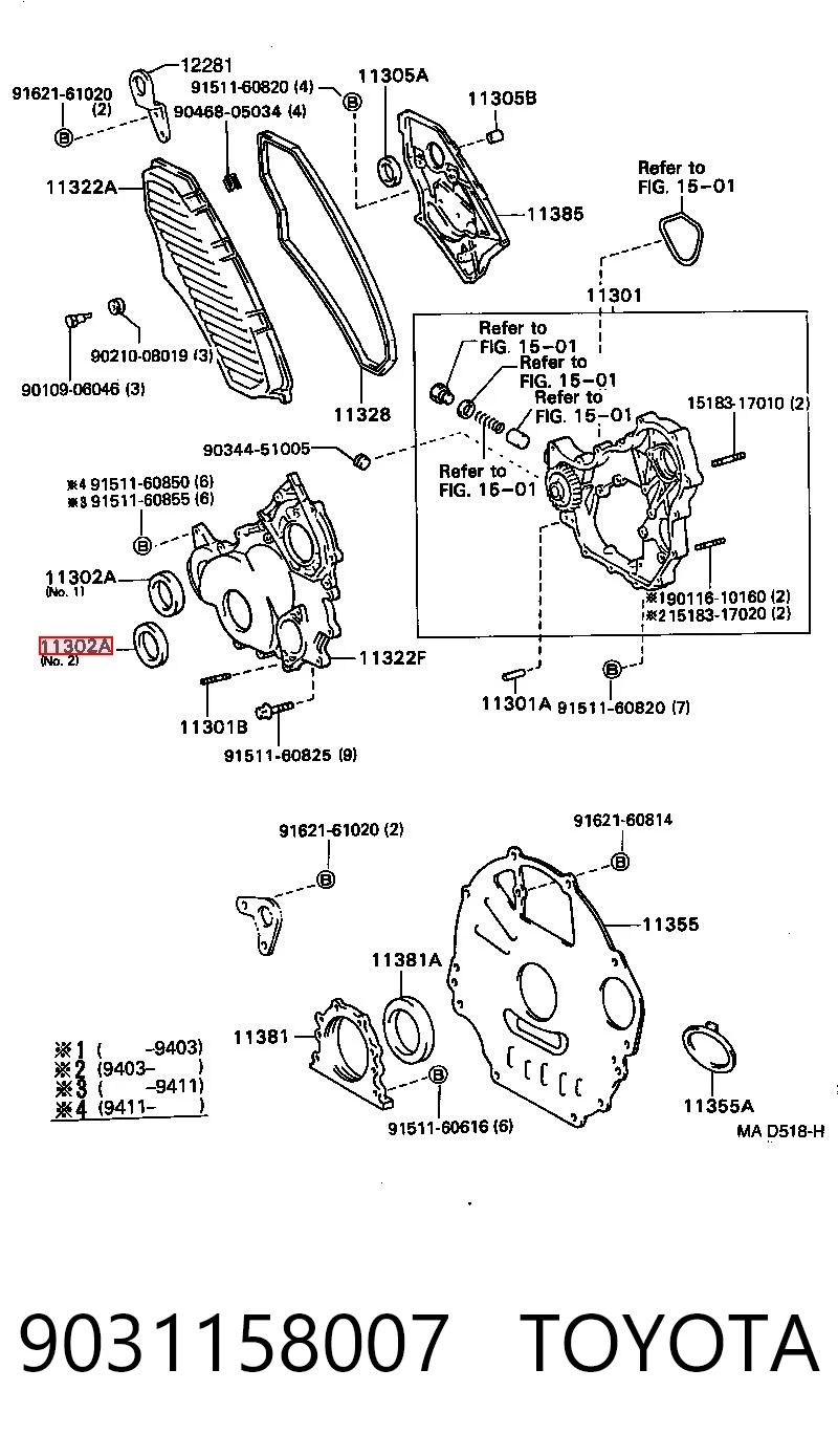 9031158007 Toyota