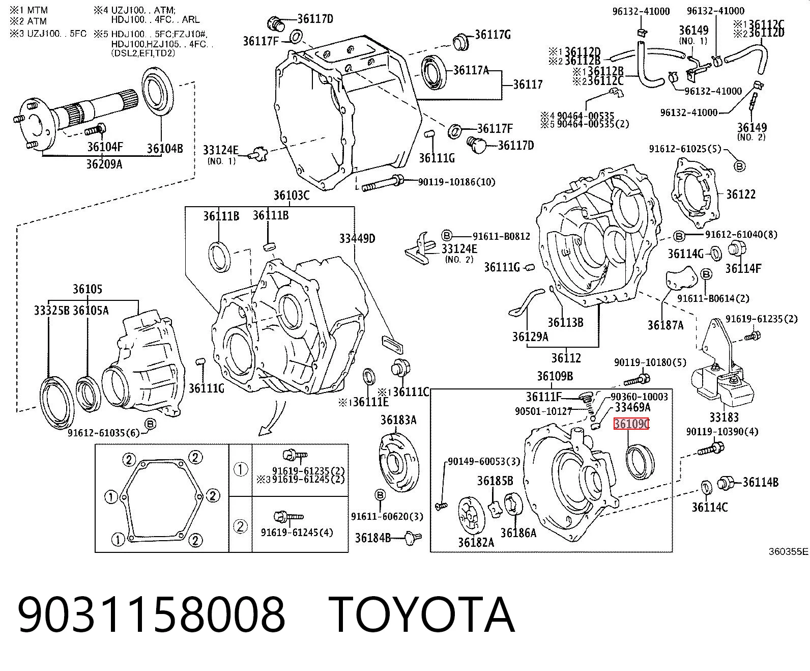 9031158008 Toyota