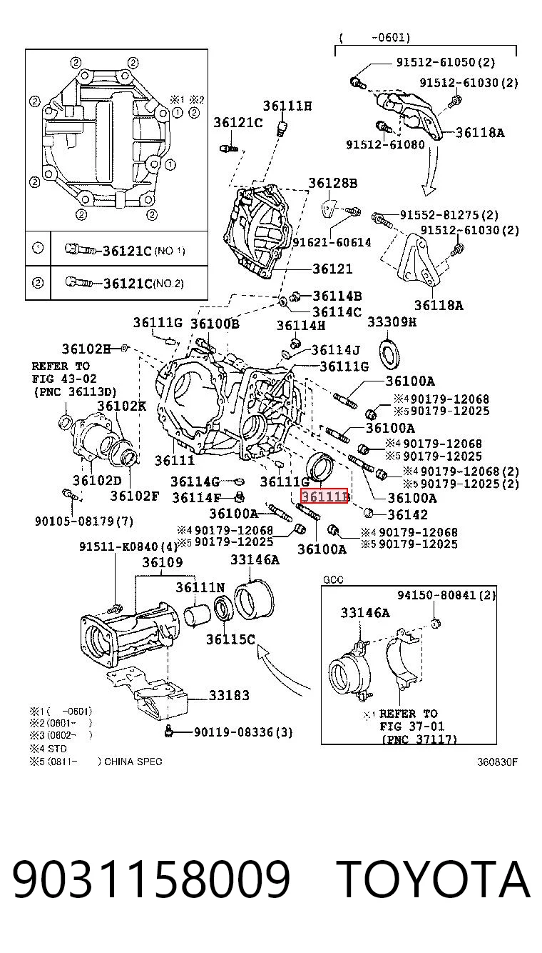 9031158009 Toyota Uszczelniacz skrzyni rozdzielczej, wału sprzęgłowego