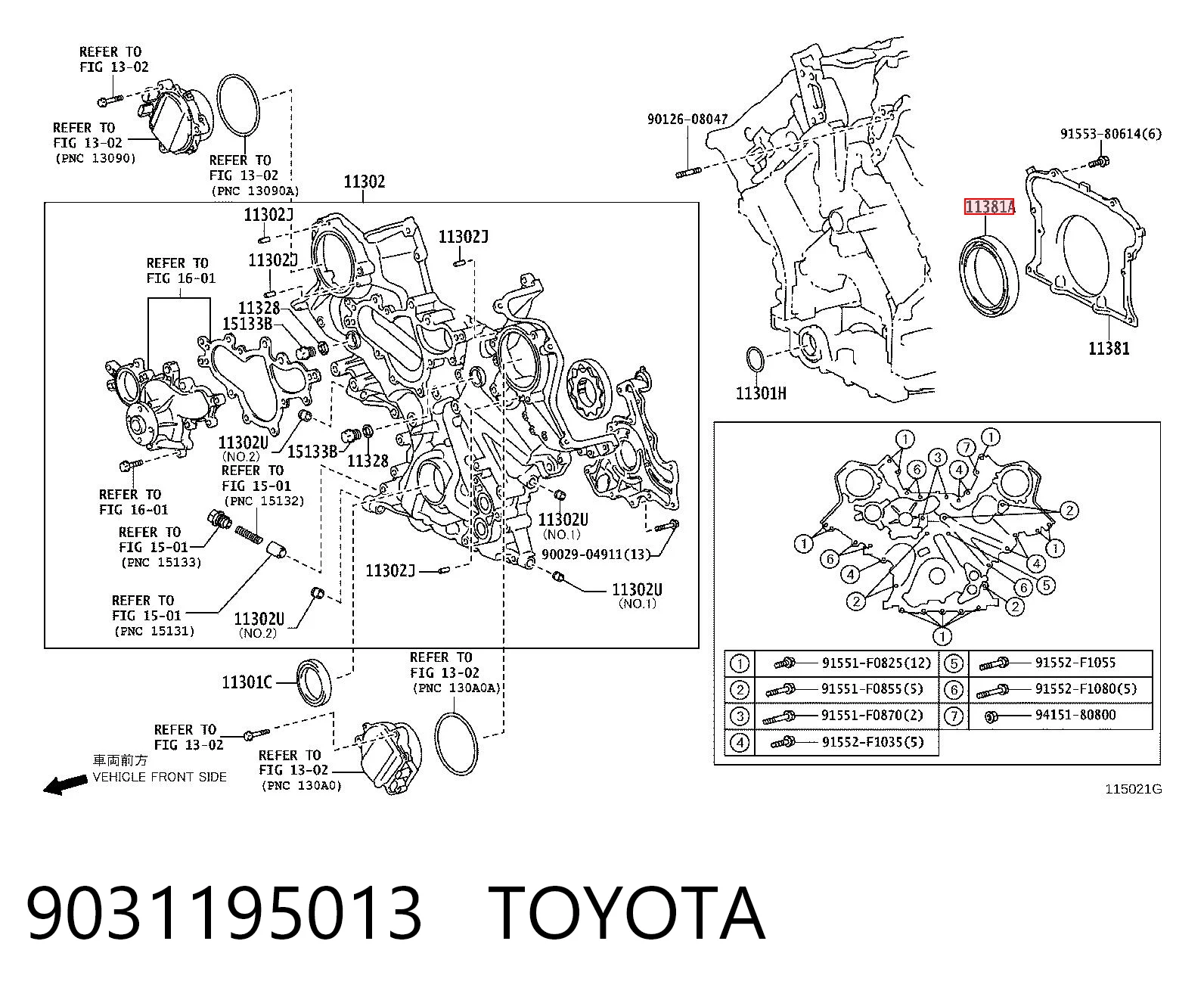 9031195013 Toyota