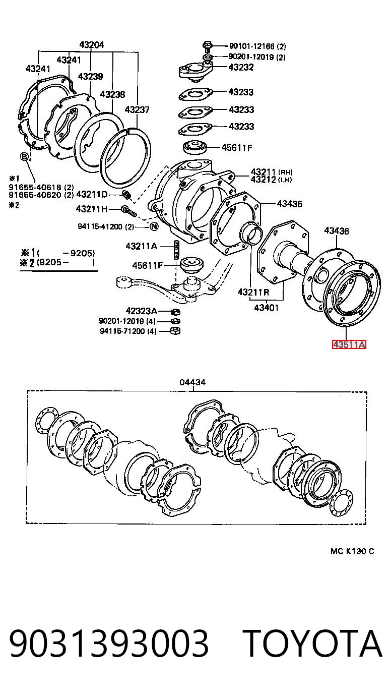 9031393003 Toyota