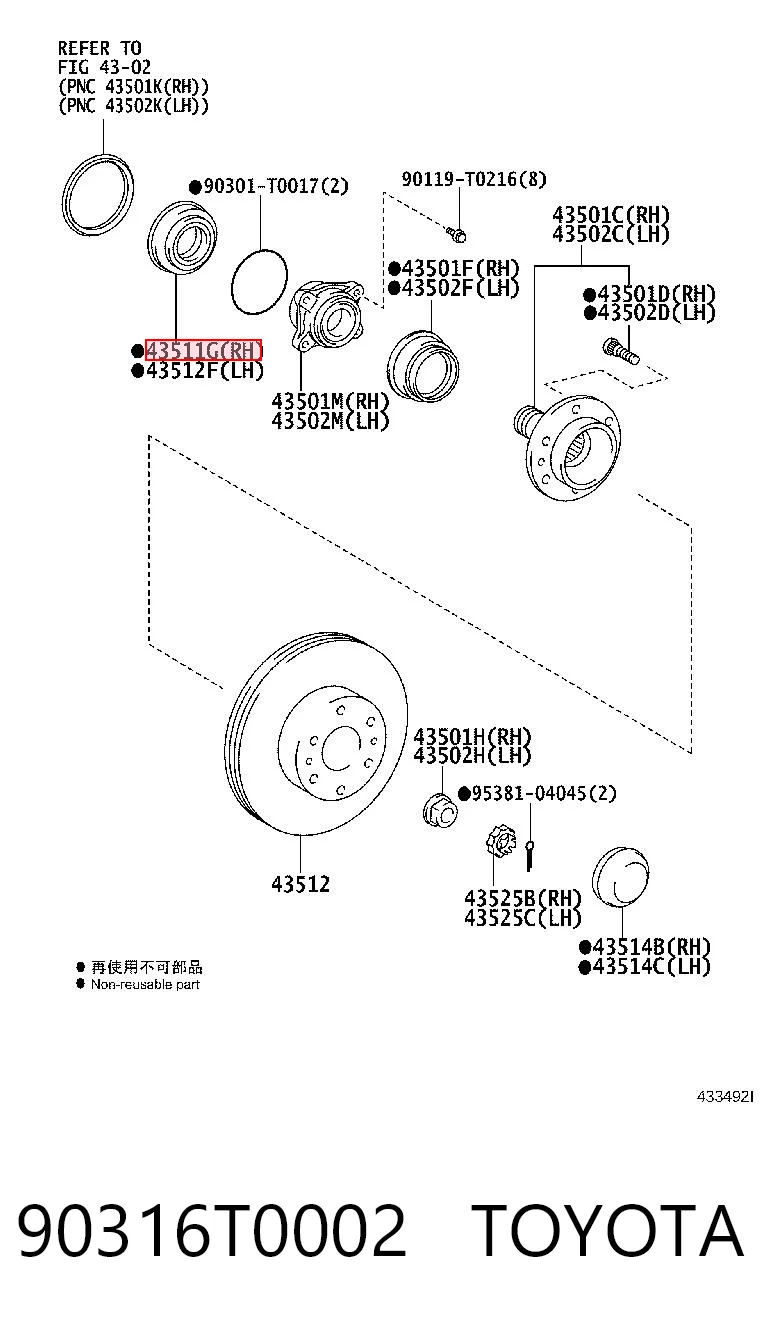 90316T0002 Toyota