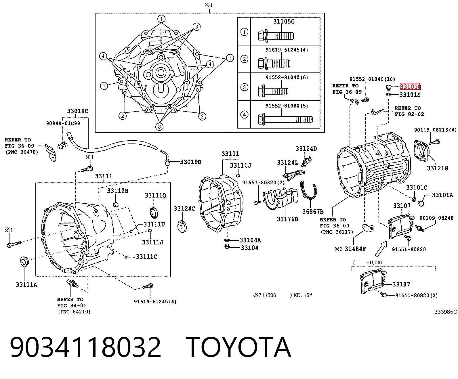 9034118032 Toyota Korek wlewu mostu tylnego/przedniego