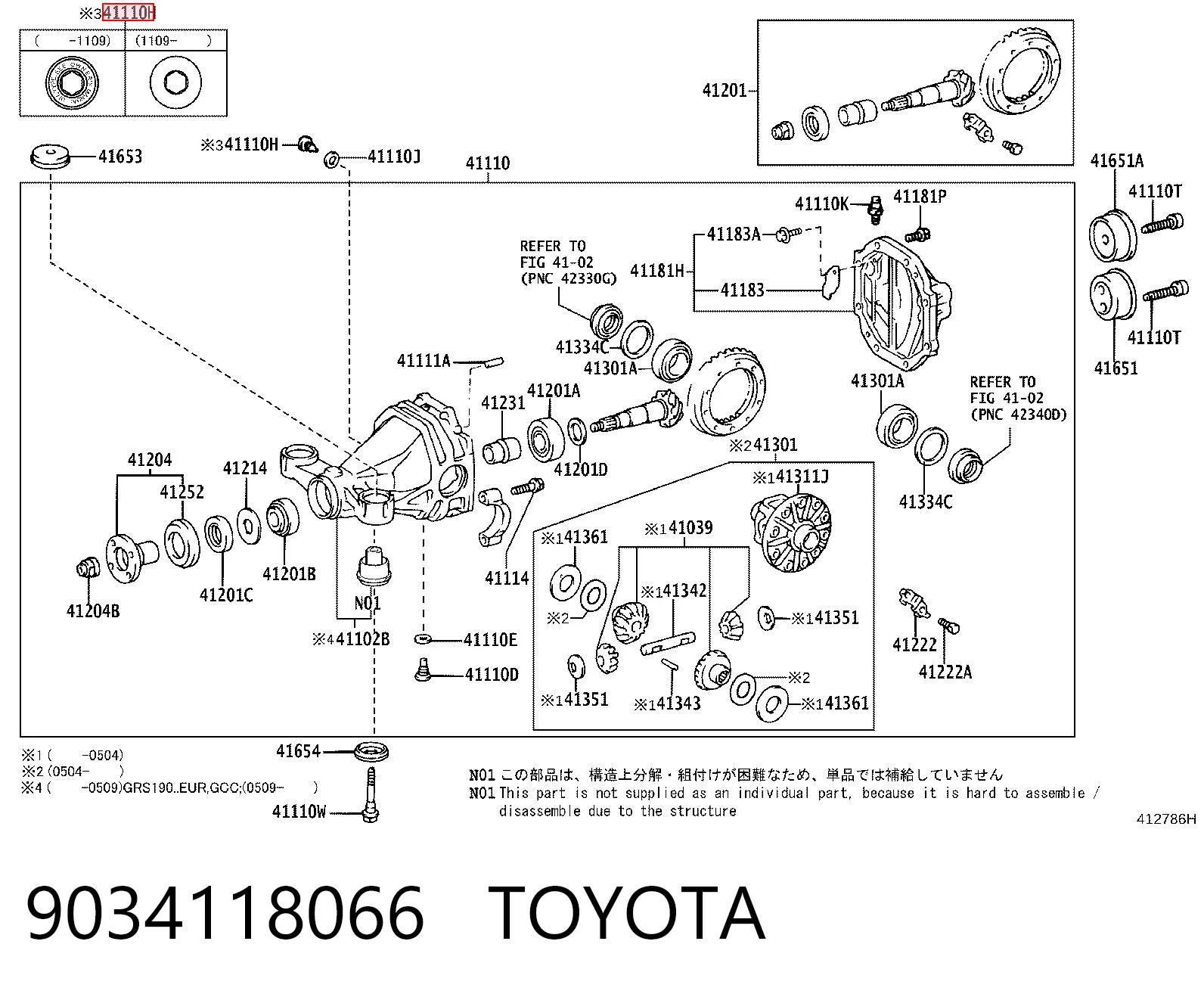9034118066 Toyota