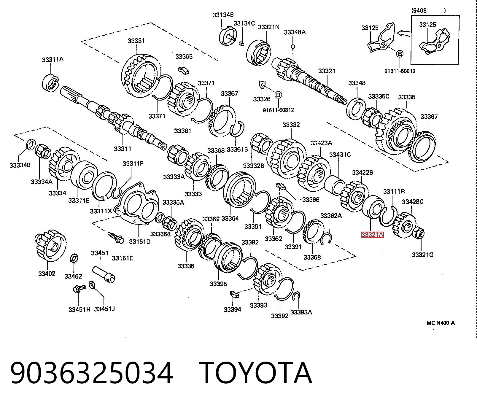 9036325034 Toyota