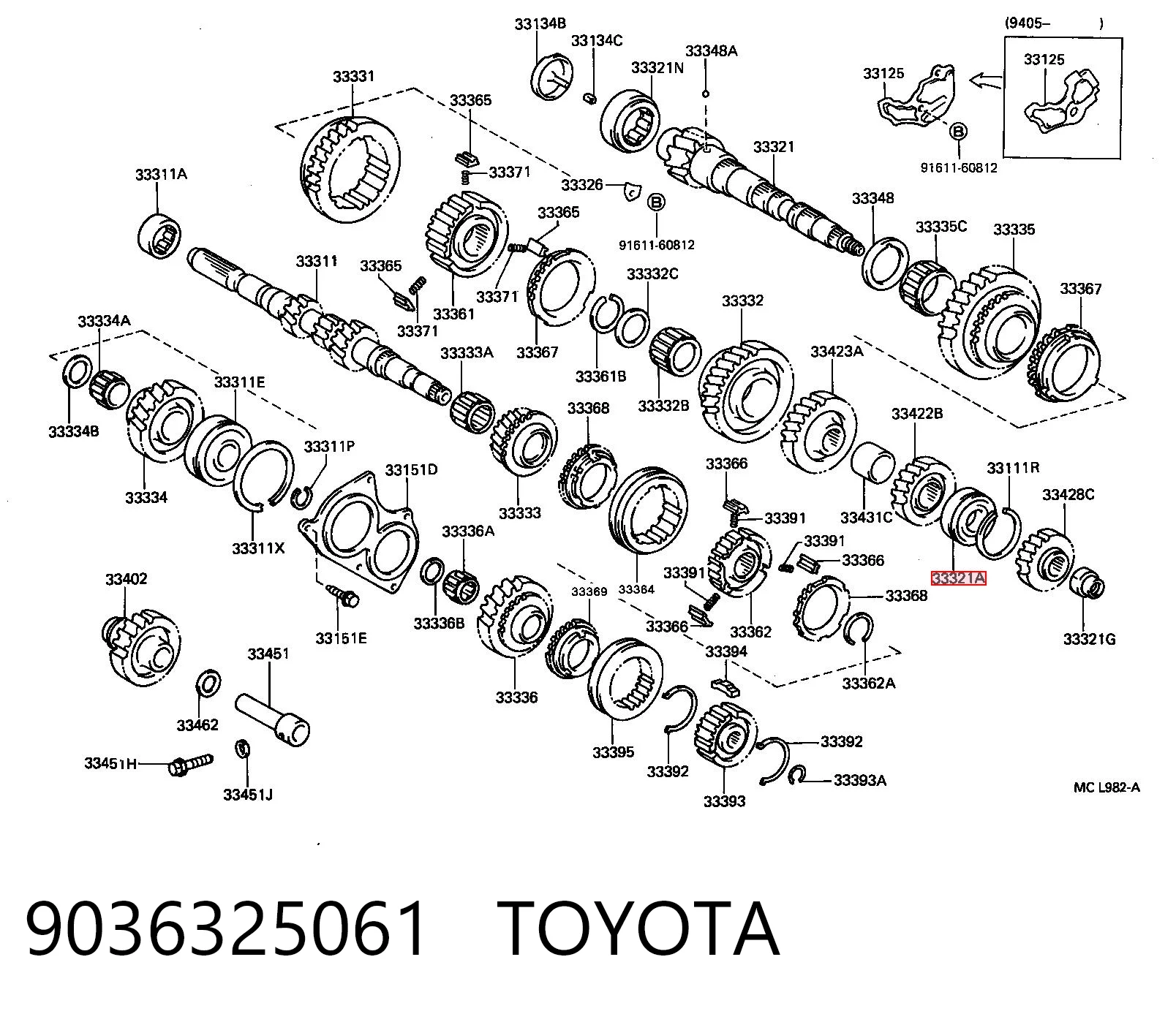 9036325061 Toyota