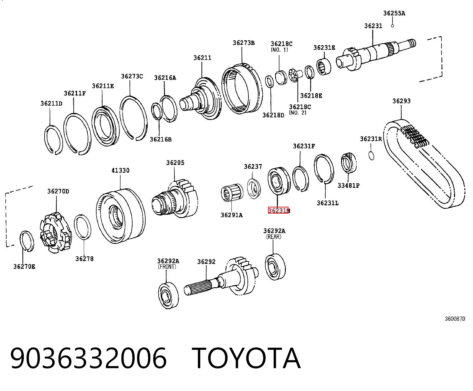 9036332006 Toyota