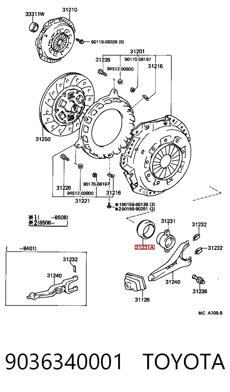 9036340001 Toyota