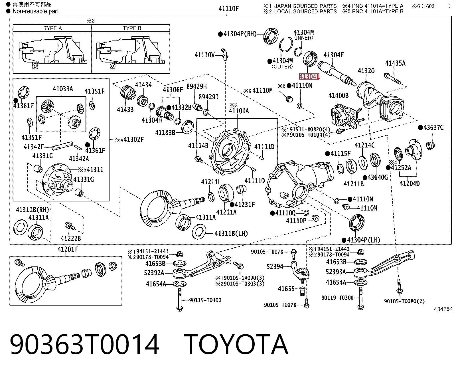 90363T0014 Toyota