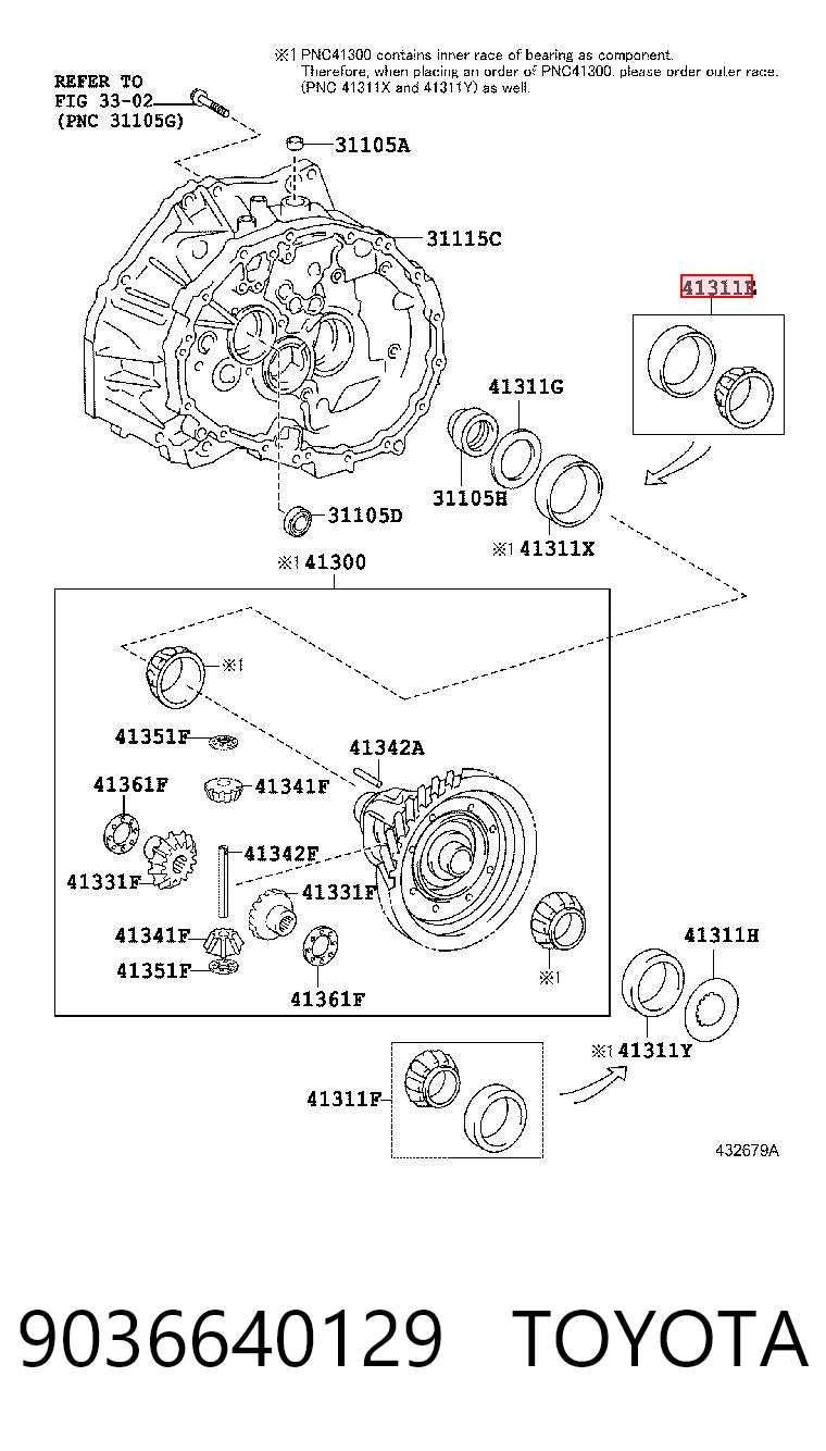 9036640129 Toyota