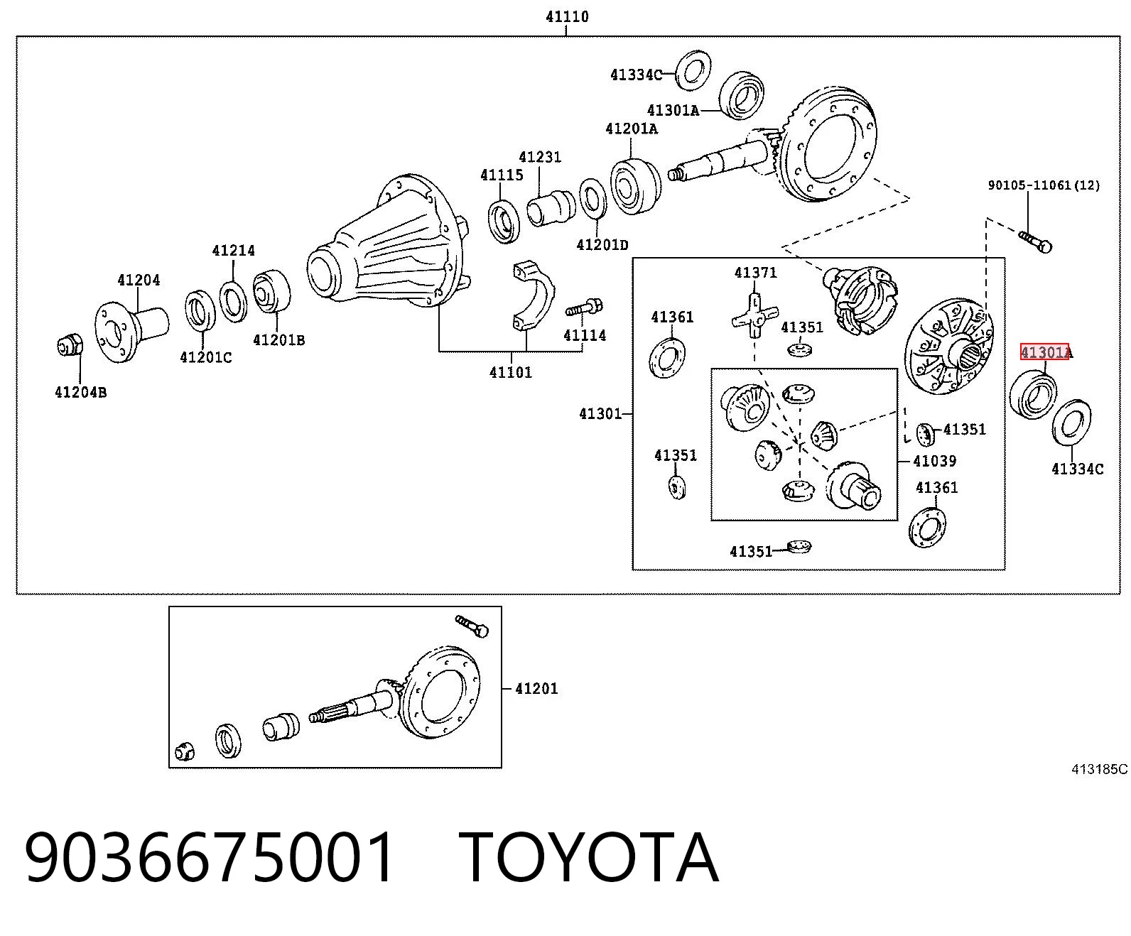 9036675001 Toyota