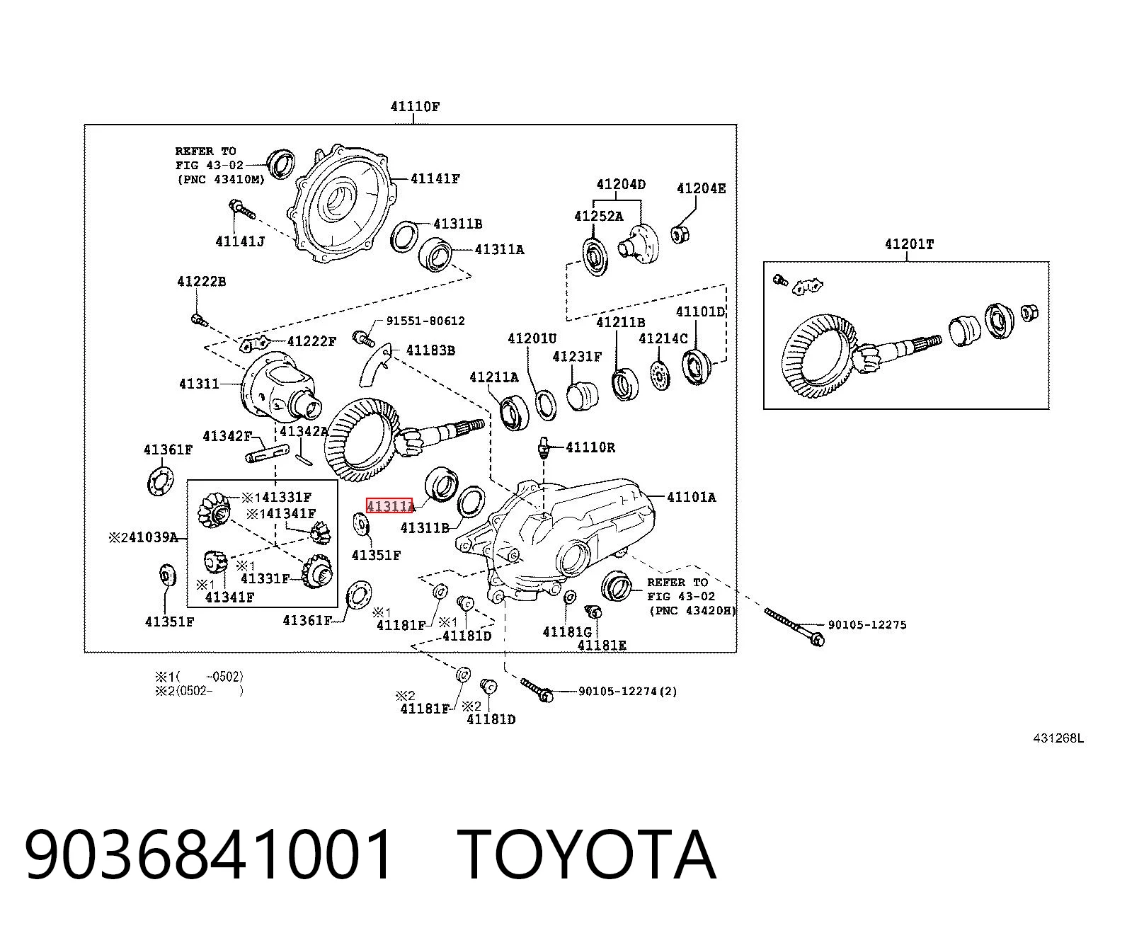 9036841001 Toyota
