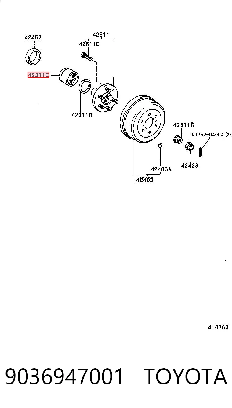 9036947001 Toyota