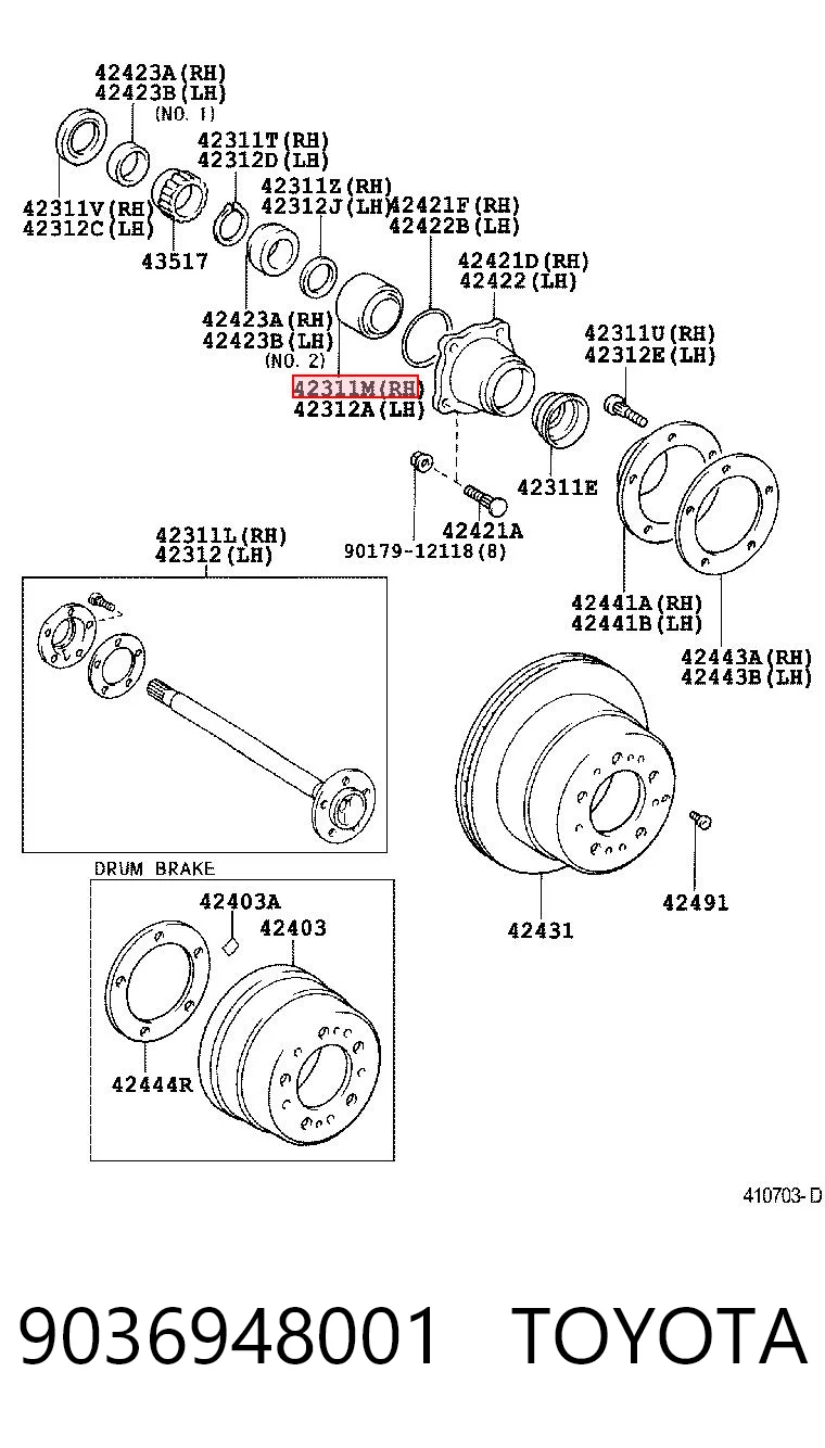 9036948001 Toyota