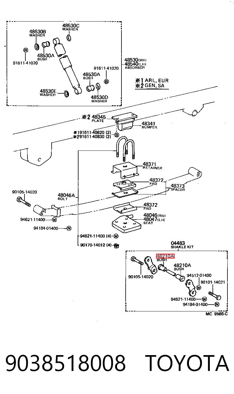9038518008 Toyota