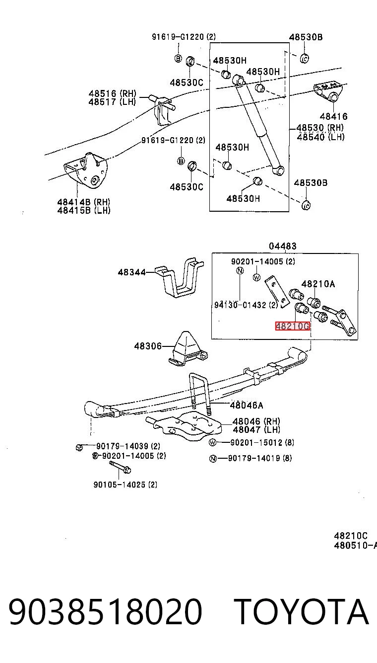 9038518020 Toyota
