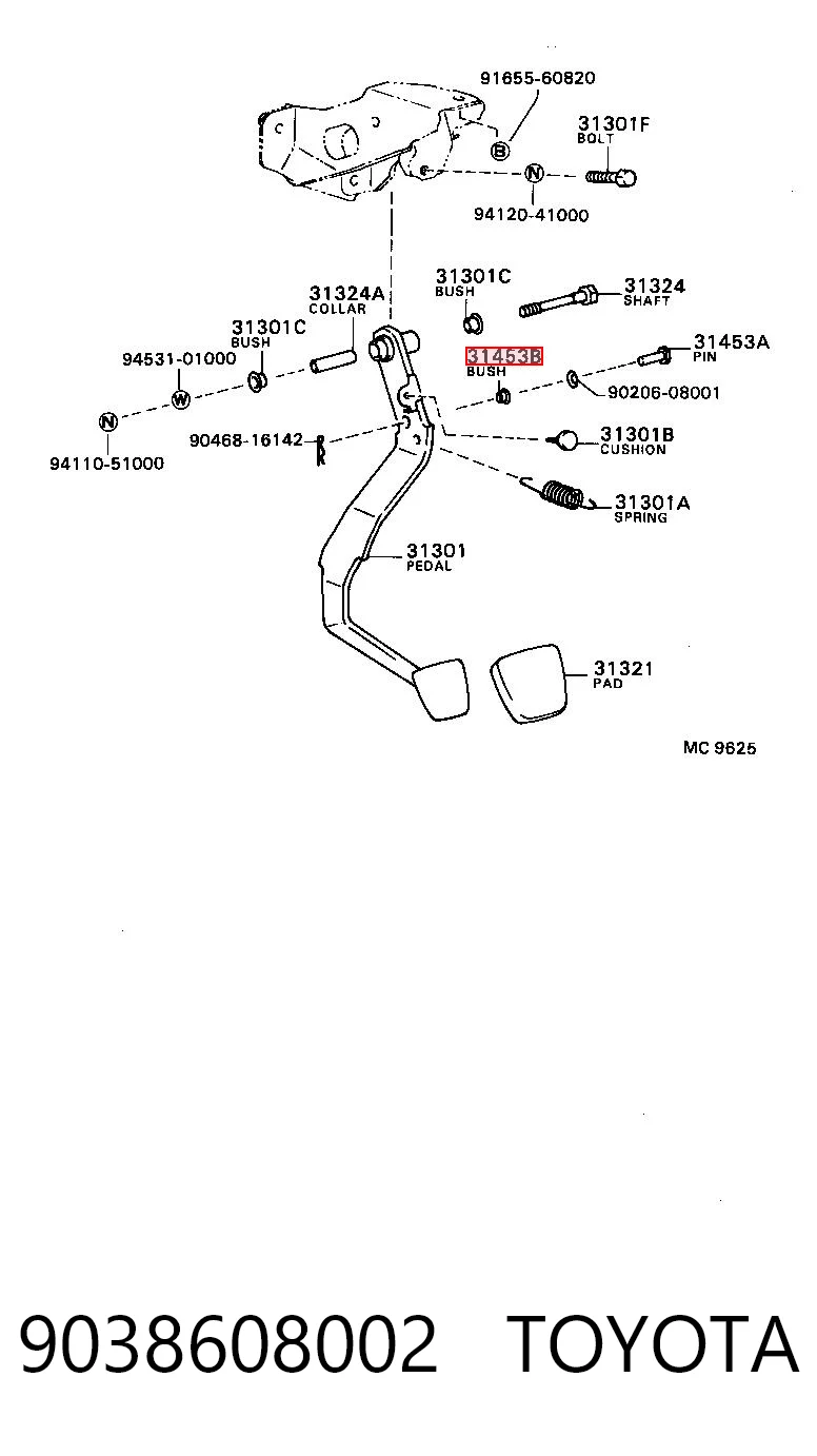 9038608002 Toyota 