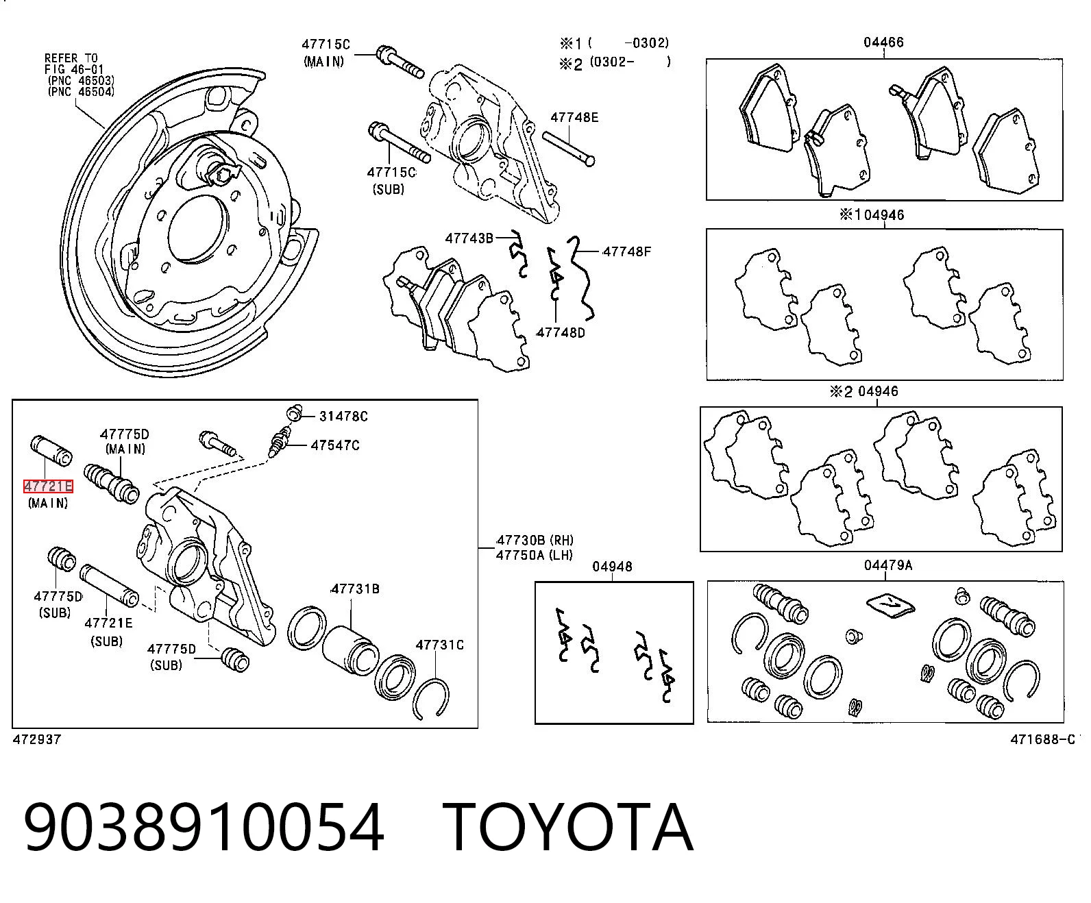 9038910054 Toyota