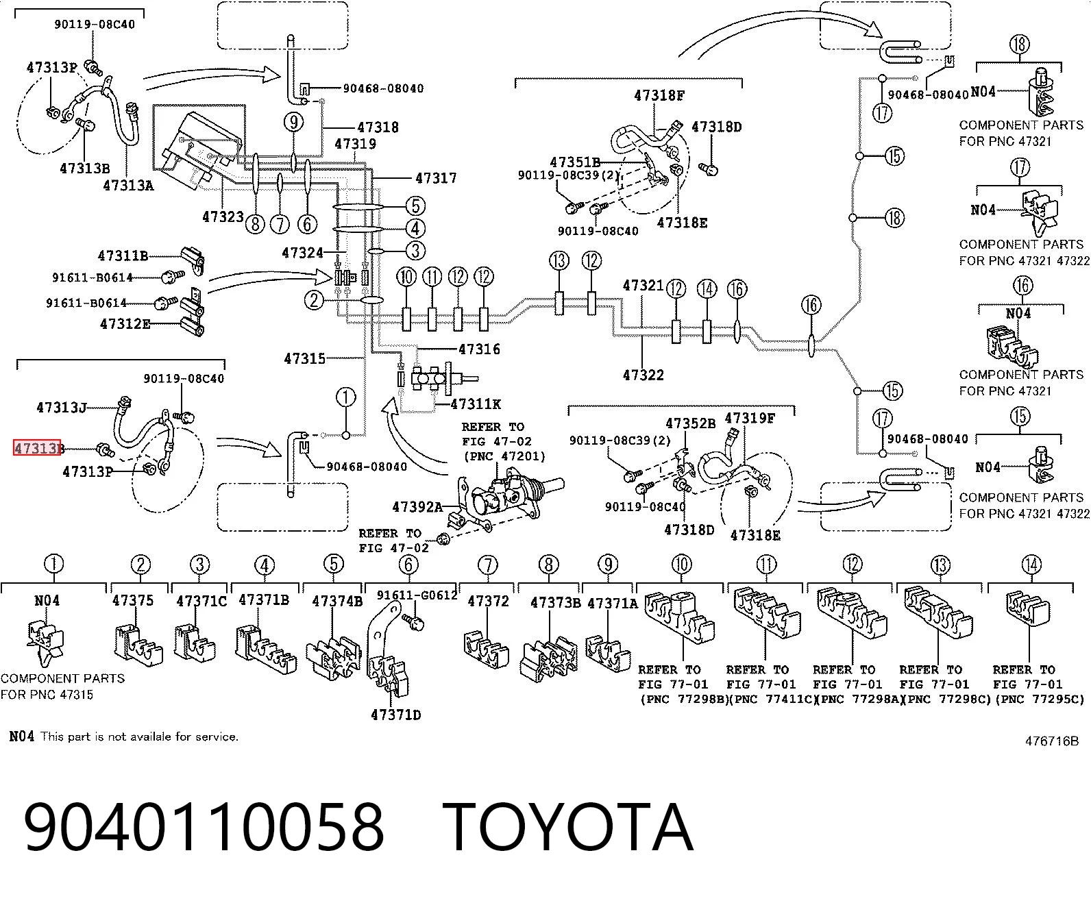 9040110058 Toyota