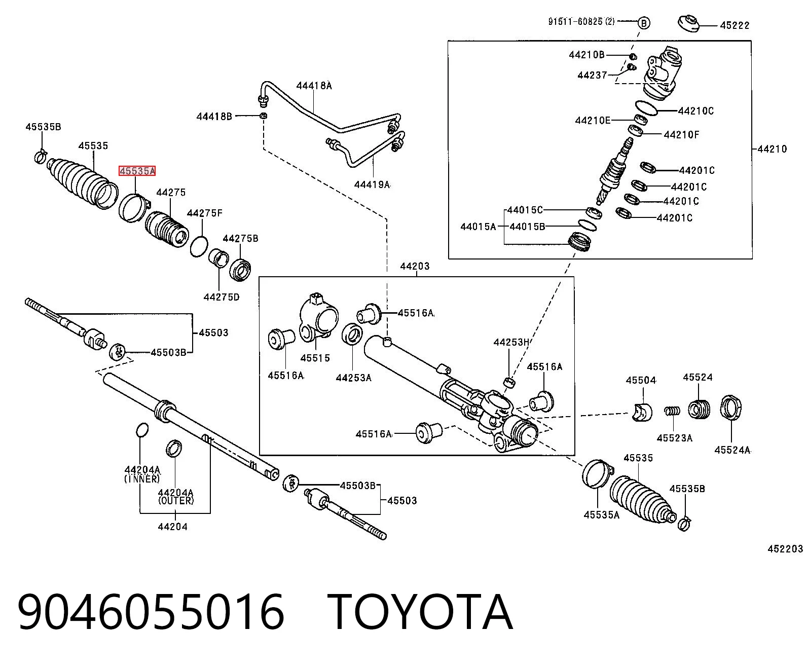 9046055016 Toyota
