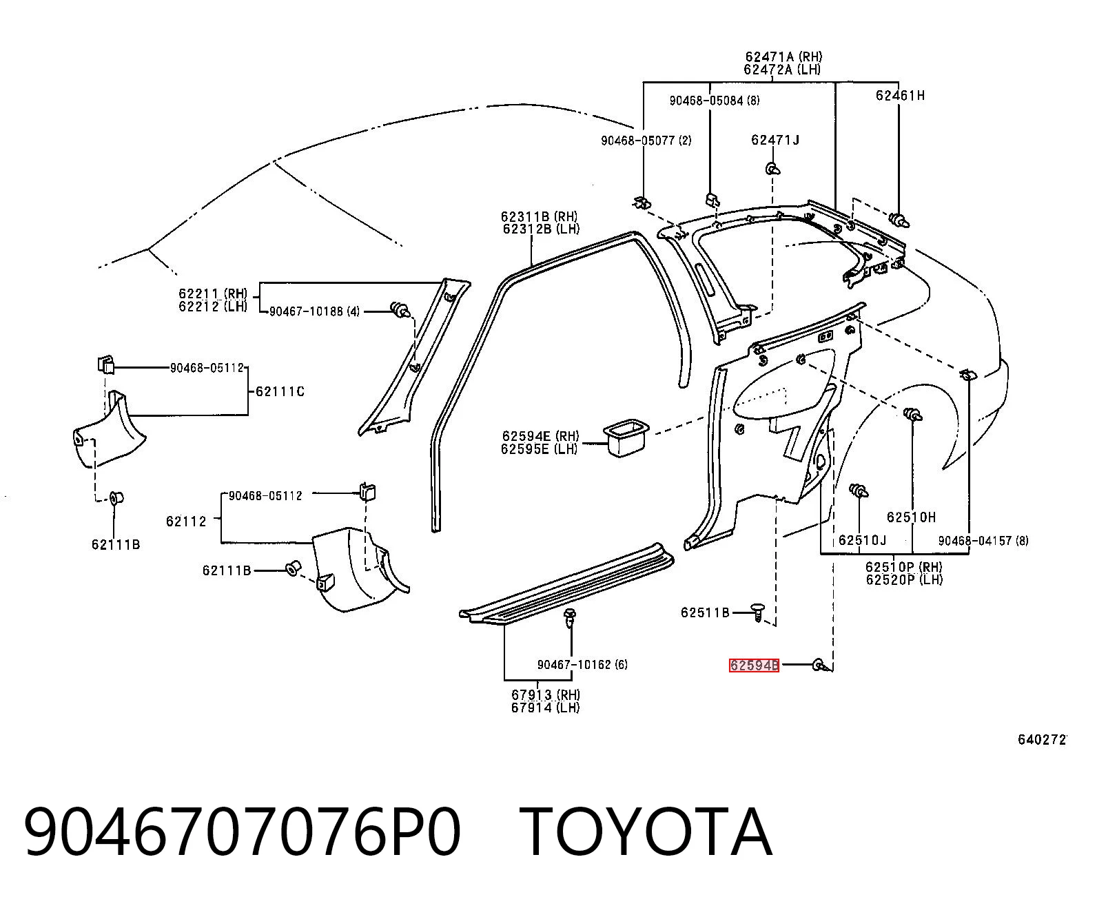9046707076P0 Toyota