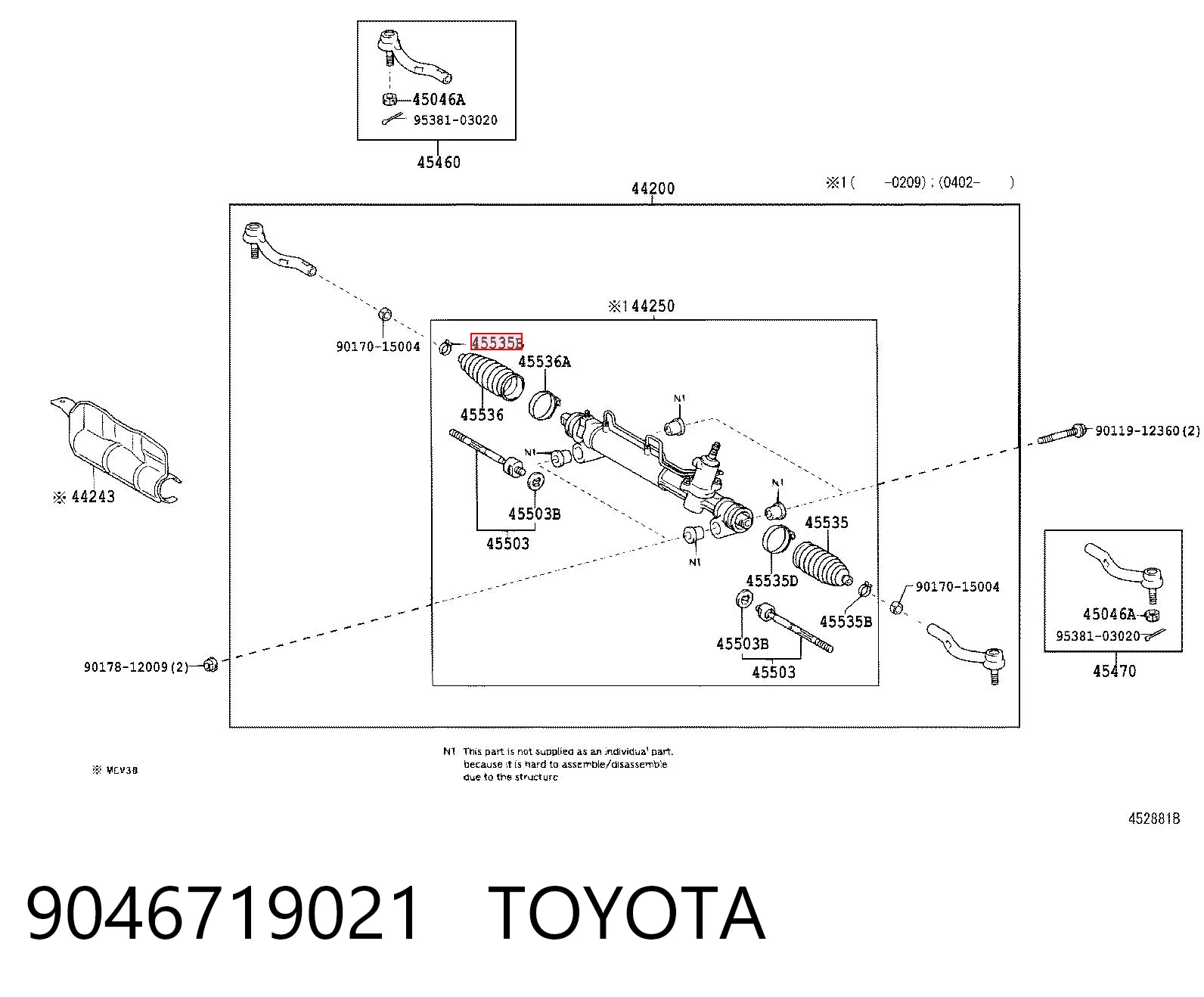 9046719021 Toyota