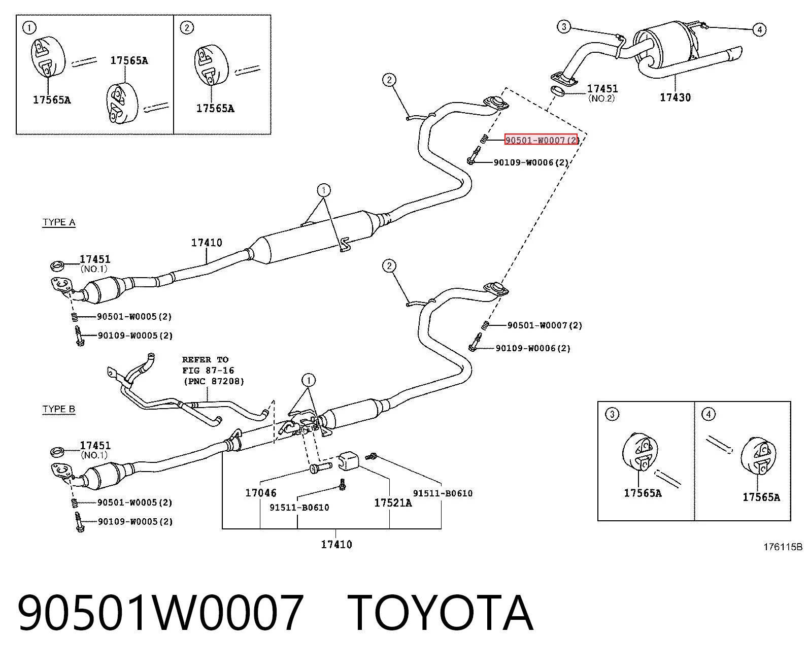 90501W0007 Toyota