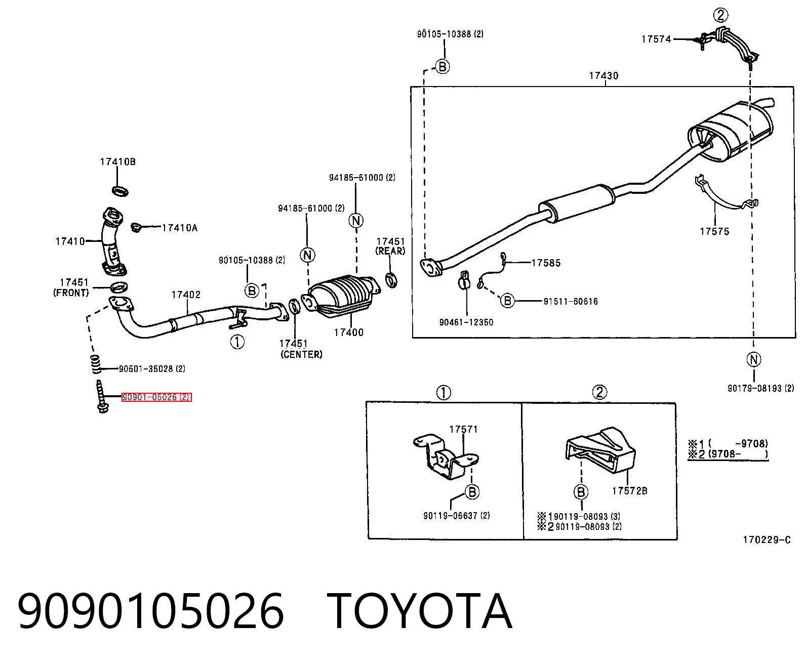 9090105026 Toyota