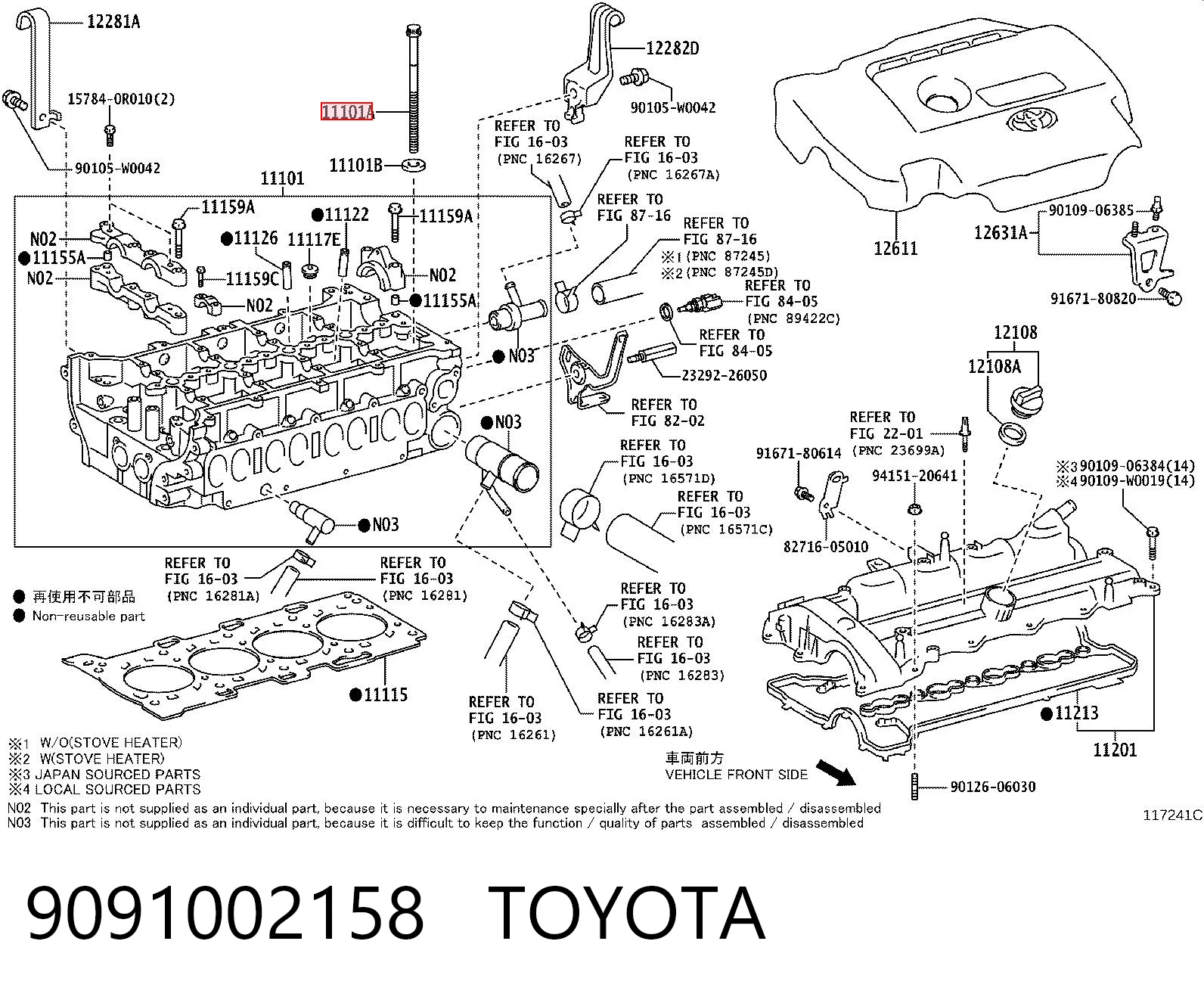 9091002158 Toyota
