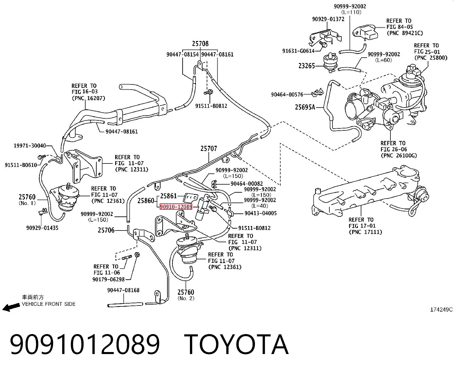 9091012089 Toyota Przetwornik ciśnienia (solenoid) doładowania