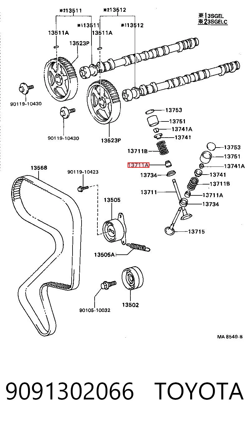 9091302066 Toyota