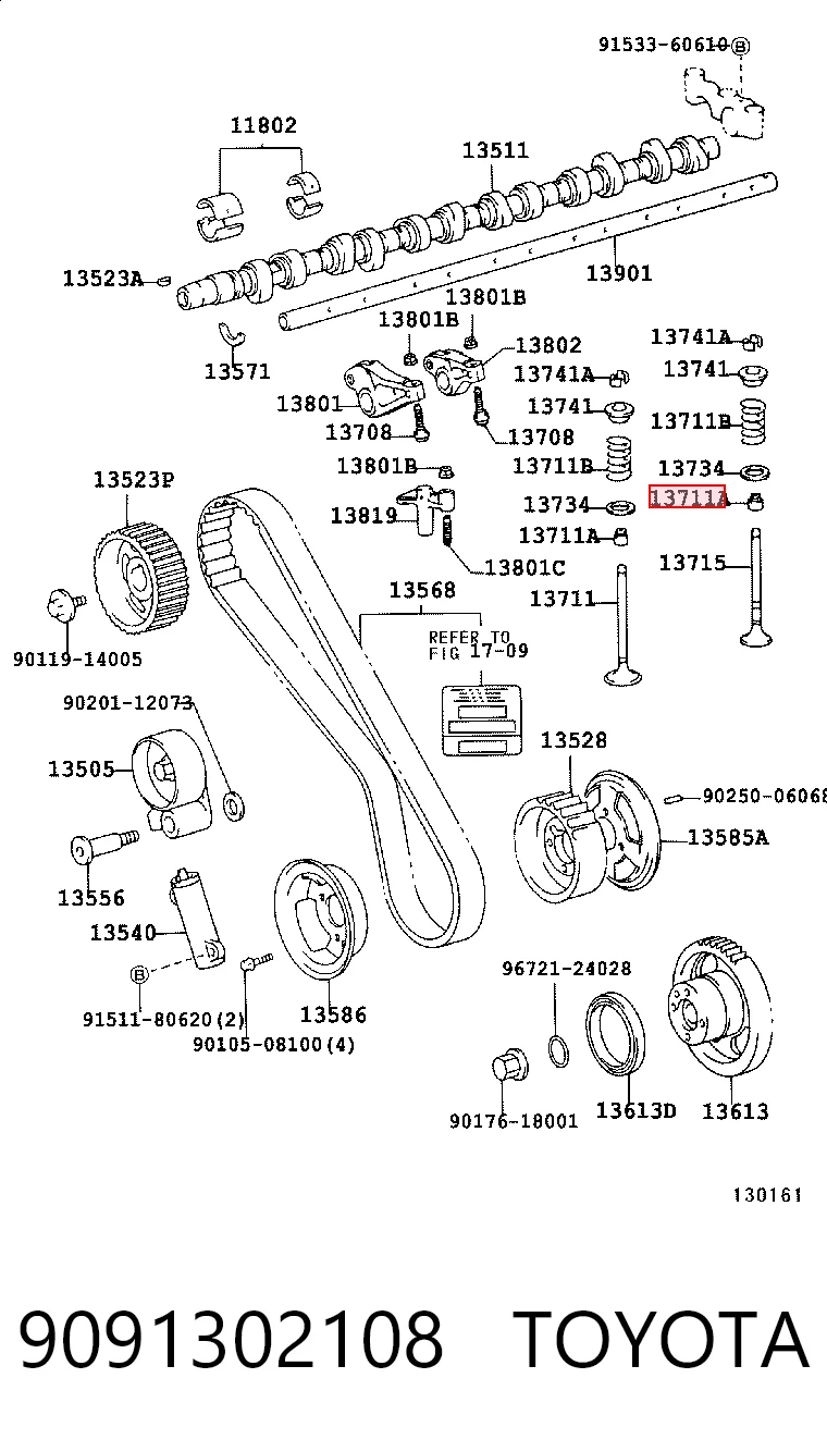 Uszczelniacz zaworu dolotowego/wylotowego do Toyota Land Cruiser 100 J10