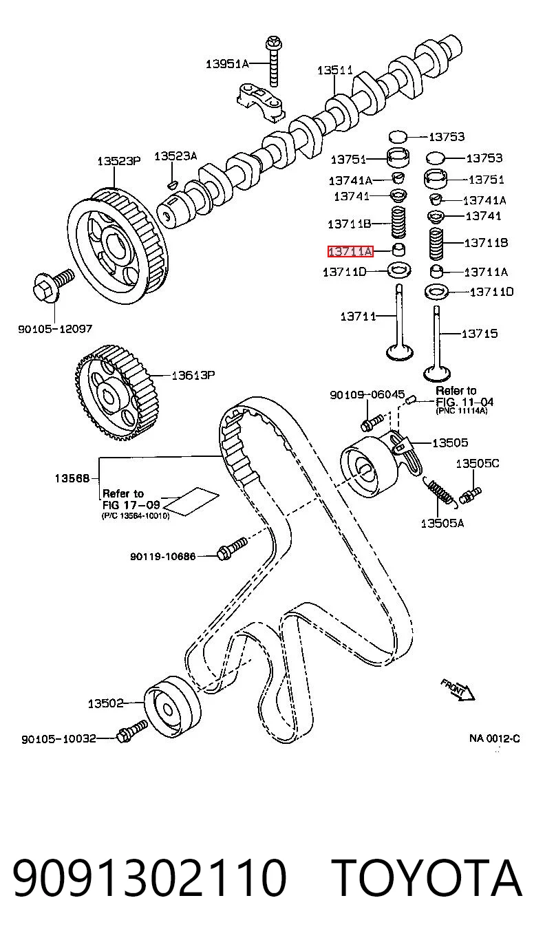 Uszczelniacz zaworu dolotowego/wylotowego Toyota Avensis I sedana (T22) (1997 - 2003) cena, od 3,04 USD