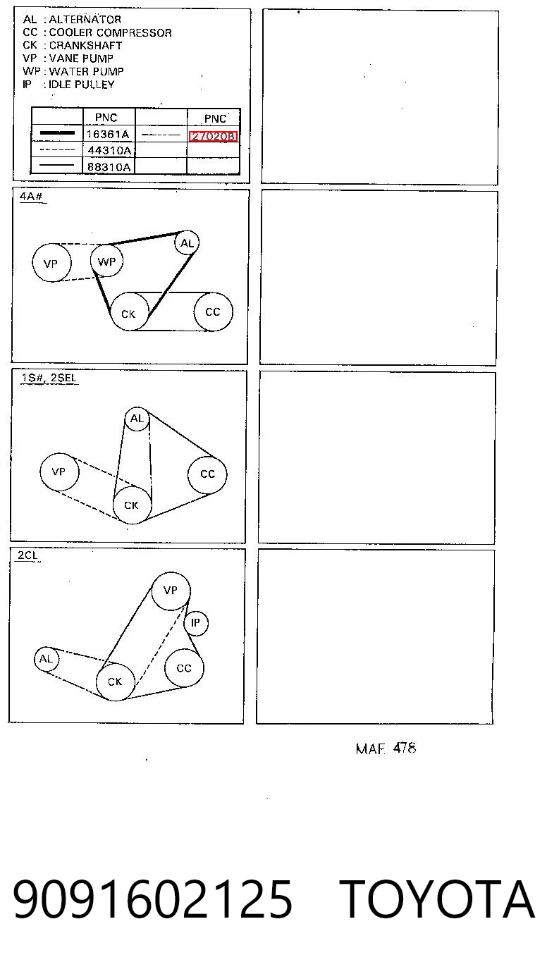 Do koszyka 01154351 Deutz Pas napędowy mechanizmów