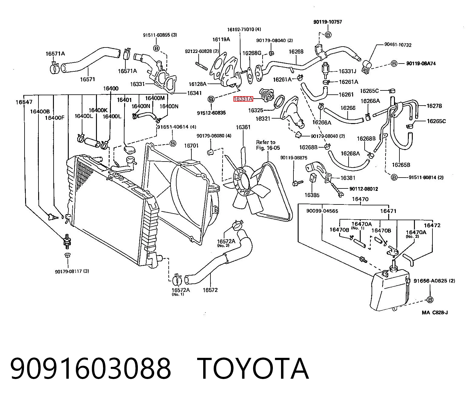  Termostat Toyota 4 Runner 