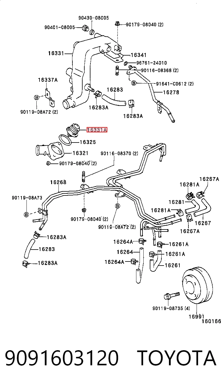 9091603120 Toyota