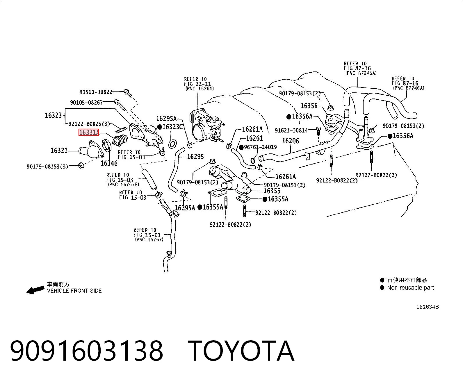 9091603138 Toyota Termostat