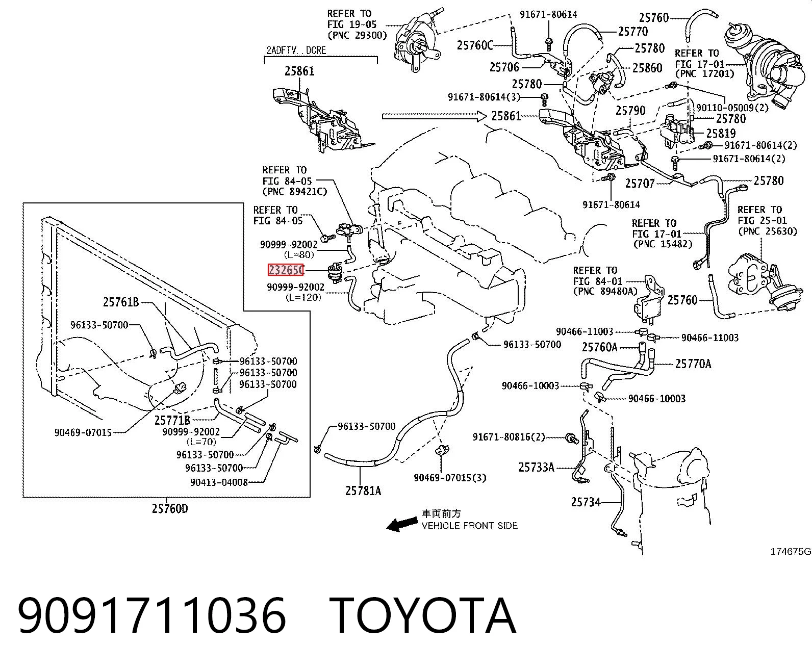 9091711036 Toyota Filtr układu recyrkulacji EGR