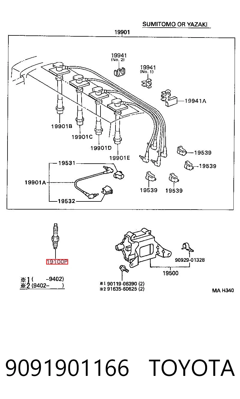 9091901166 Toyota