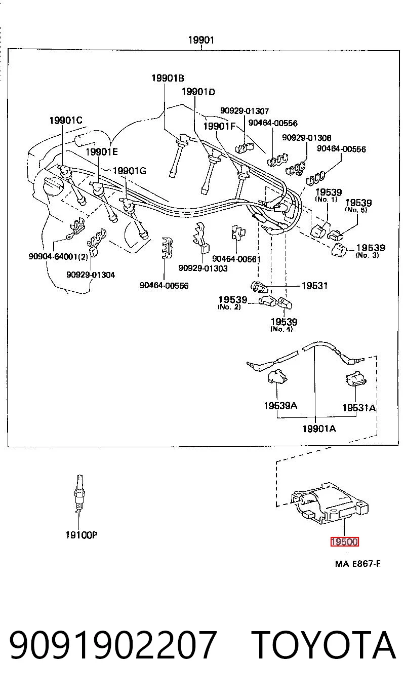 9091902207 Toyota