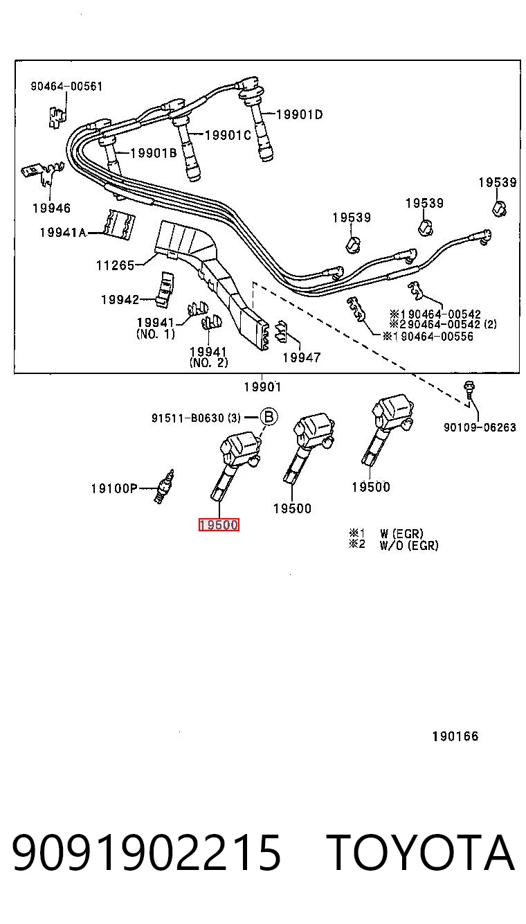 9091902215 Toyota Cewka zapłonowa