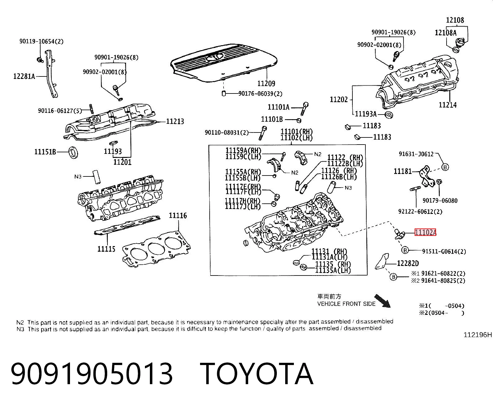 9091905013 Toyota Czujnik położenia wałka rozrządu